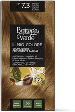 IL MIO COLORE - Colorazione permanente capelli - con Keratina vegetale, oli e burri vegetali, estratto biologico di fiore di Verbasco - COPERTURA OTTIMALE DEI CAPELLI BIANCHI - BIONDO DORATO N 7.3