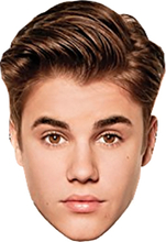 Bieber Pappmask - 6-pack
