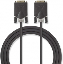 DVI-kabel | DVI-D 24 + 1-pin han | DVI-D 24 + 1-pin han | 2560x1600 | Guldplateret | 2.00 m | PVC |