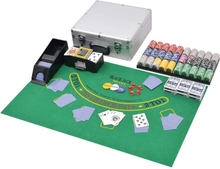 Pokersæt/blackjacksæt med 600 laserchips aluminium