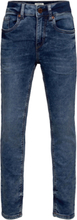 Trousers Denim Jersey Staffan Jeans Skinny Jeans Blå Lindex*Betinget Tilbud
