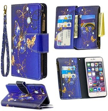 BF03 Pattern Printing Zipper Wallet Leather Protective Shell for iPhone 6 Plus/6S Plus