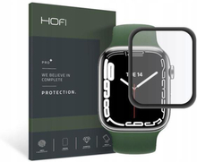 Hofi Hybrid Pro Plus Härdat glas Apple Watch 7/8 41mm - Svart