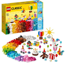 LEGO CLASSIC 11029 Creative Fete Box, med 12 mini Brick Toys: Unicorn, Clown