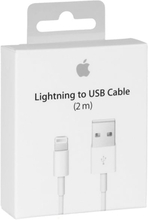 Apple Lightning kabel, USB till Lightning, 2m, vit