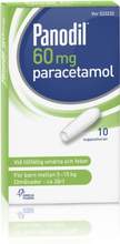 Panodil, suppositorium 60 mg 10 st