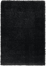Shaggy gulvtæppe med høj luv 160x230 cm 50 mm sort