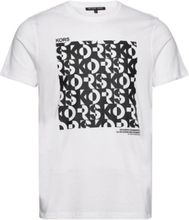 Kinetic Kors Block Tee T-shirts Short-sleeved Hvit Michael Kors*Betinget Tilbud