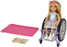 Chelsea Wheelchair Doll Toys Dolls & Accessories Dolls Multi/patterned Barbie