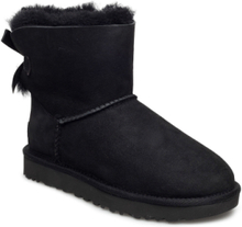 W Mini Bailey Bow Ii Shoes Boots Ankle Boots Ankle Boot - Flat Svart UGG*Betinget Tilbud