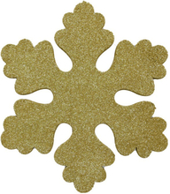 Decoratie sneeuwvlok - goud - 40 cm - kunststof foam - hangdecoratie kerst