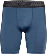 Hmlte Topaz Tight Shorts Running/training Tights Blå Hummel*Betinget Tilbud