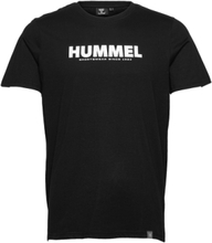 Hmllegacy T-Shirt T-shirts & Tops Short-sleeved Svart Hummel*Betinget Tilbud
