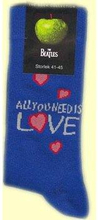The Beatles: Ladies Ankle Socks/All you need is love (UK Size 4 - 7)