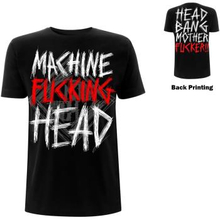 Machine Head: Unisex T-Shirt/Bang Your Head (Back Print) (Large)