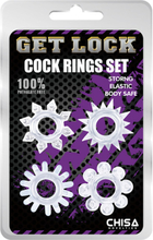 Chisa Novelties Cock Ring Set Clear Penisringar paket