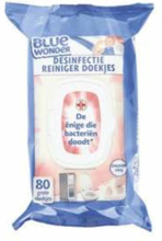 Blue Wonder desinfectie reinigings/schoonmaakdoekjes 400x stuks