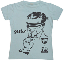 USA Goes Sssh! Wikileaks Girly T-shirt, T-Shirt