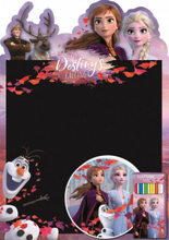 Disney krijtbord Frozen II meisjes 29,7 x 21 cm zwart 8-delig