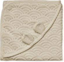 Cam Cam® COPENHAGEN Badehåndklæde med hætte og ører Baby beige