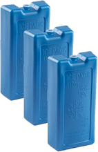 6x stuks 1100 grams koelelementen 22 x 11.5 cm kobalt blauw