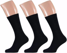 9x Zwarte heren sokken maat 47-50