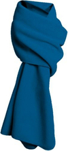 Lange kobalt blauwe fleece sjaal