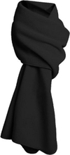 Lange zwarte fleece sjaal