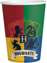 8 stk Harry Potter Pappkopper 250 ml - Hogwarts