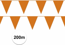 Oranje vlaggenlijnen voordeelset 20 stuks