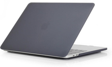 MacBook Pro 13 (Touch Bar / Uden Touch Bar) Hard Case Cover - Gennemsigtig Sort