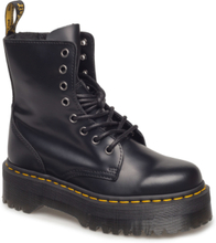 Jadon Black Polished Smooth Shoes Boots Ankle Boots Laced Boots Black Dr. Martens