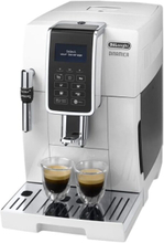 De’Longhi Dinamica Ecam 350.35.W, Espressokone, 1,8 L, Kahvipavut, Jauhettu kahvi, Sisäänrakennettu jauhin, 1450 W, Valkoinen