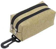 LDLC QS-080 Pet Waste Bag Dispenser Zippered Pouch Portable Dog Poop Bag Holder Leash Attachment, Do