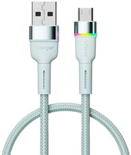ESSAGER 1m 2.4A Fast Charging Cable USB-A to Micro USB Lighting Braided Cord Support 480Mbps Data Tr
