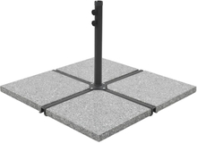 Vægtplade til parasol granit 25 kg firkantet grå