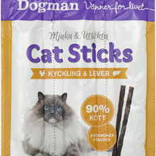 Dogman Cat sticks kyckling lever 3p 18g