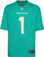 Nike Nfl Miami Dolphins Jersey Tagovailoa No 1 T-shirts Short-sleeved Grønn NIKE Fan Gear*Betinget Tilbud