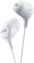 JVC HA-FX38-E Marshmallow - Äänentoistolaite - i øret - kabling - hvid