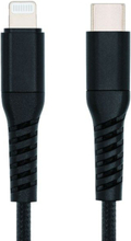 Linocell Premium Kevlar USB-C- till Lightning-kabel Vit 0,5 m