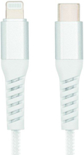 Linocell Premium Kevlar USB-C- til Lightning-kabel Hvit 2 m