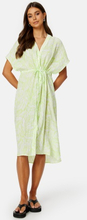VILA Limia Maya S/S Midi Dress Lettuce Green AOP:Ma 42