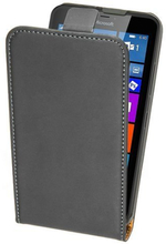 Microsoft Lumia 640 Case - Slim FlipCase - PU-Leder - schwarz