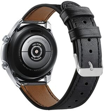 22mm ægte læderurrem til Samsung Galaxy Watch3 45mm osv.