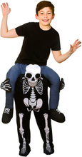 Carry Me Skelett Barn Maskeraddräkt - One size