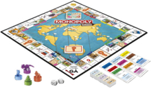 Monopoly Travel World Tour Toys Puzzles And Games Games Board Games Multi/mønstret Monopoly*Betinget Tilbud