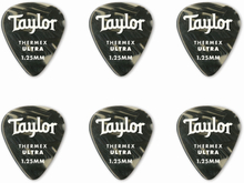 Taylor Thermex ultra picks black onyx 1,25mm plektre (6 stk)