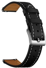 18mm ægte læder Sharp Head Smart ur band til Huawei TalkBand B5 / B3 Active/ B2 Active