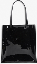 Patent tote bag - Black