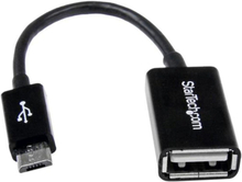 Kabel Micro USB Startech UUSBOTG USB A Micro USB B Sort